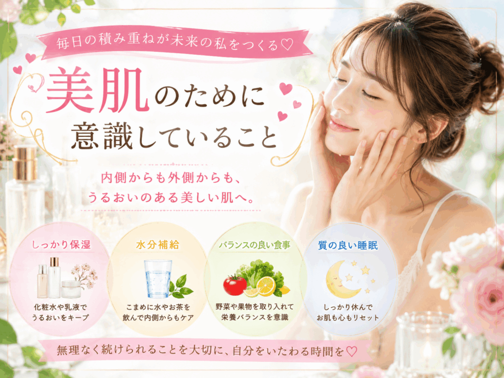 美肌のために意識していること【西野 優里亜】