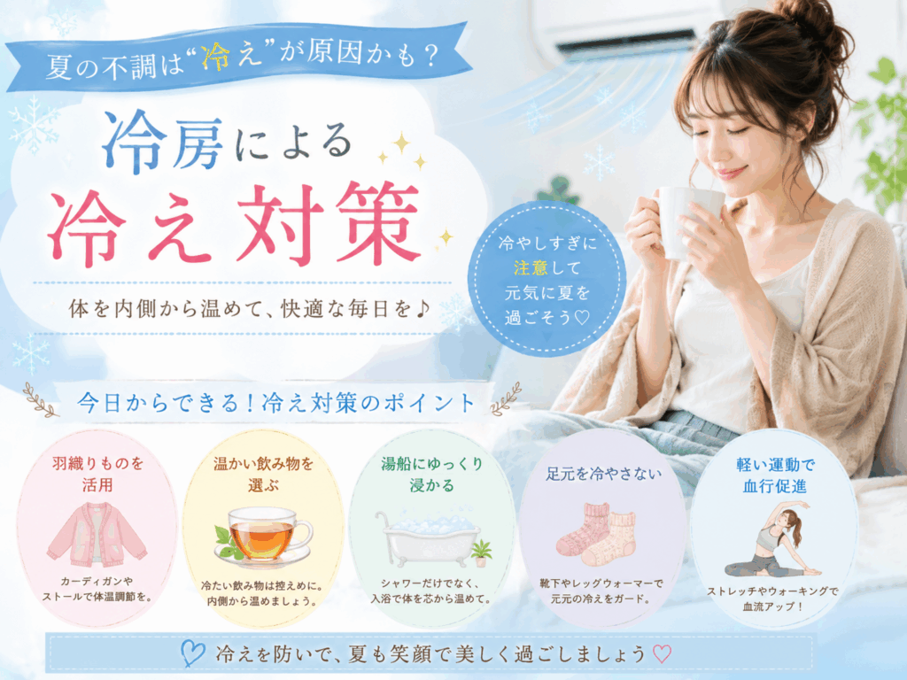 冷房による冷え対策【野上 かよ】
